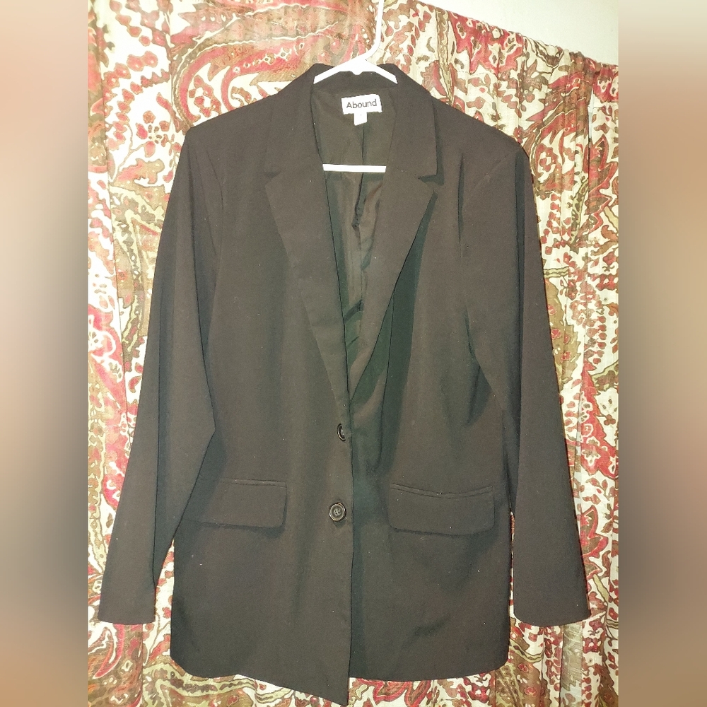 Abound Women's Classic Black Suit Jacket MD